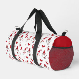 Weihnachtsmann Weihnachten Weißes Muster Duffle Bag