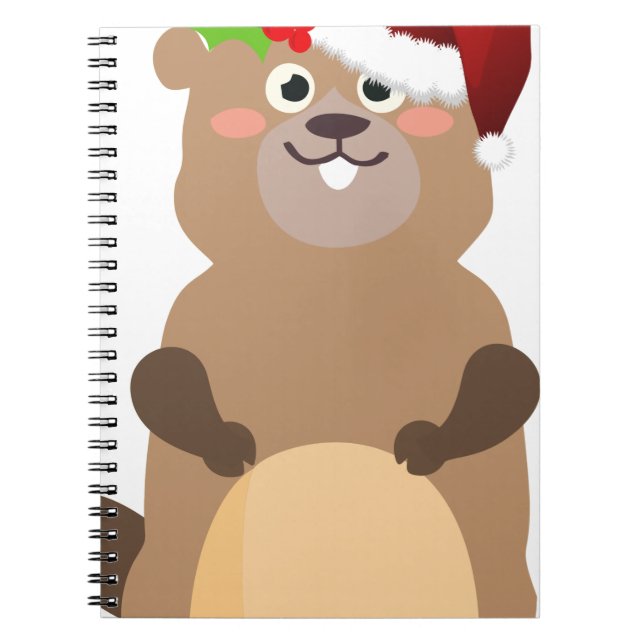 Weihnachtsmann Weihnachts Gopher Notizblock (Vorderseite)