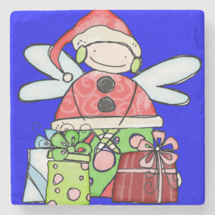 Weihnachtsmann-Weihnachts-Marmor-Stein-Unterlage, Steinuntersetzer