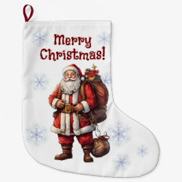 Weihnachtsmann Weihnachts-Strumpf individuell gest Großer Weihnachtsstrumpf