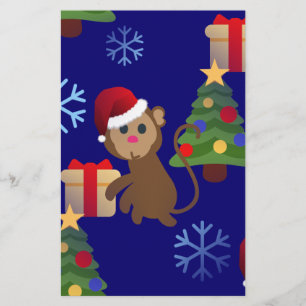 weihnachtsmann Weihnachtsaffe Emoji Briefpapier