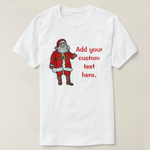 Weihnachtsmann-WeihnachtsCartoon personalisiert T-Shirt