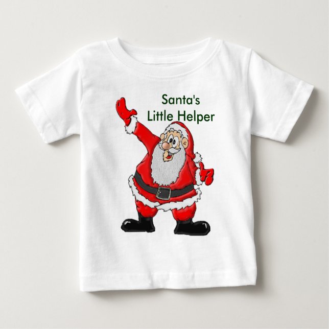 Weihnachtsmann, Weihnachtsgeschenke des Vaters Baby T-shirt (Vorderseite)