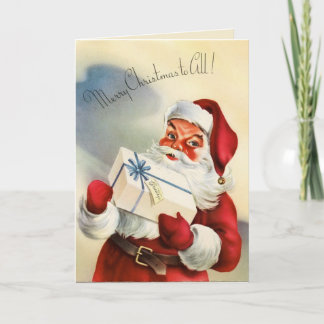 Weihnachtsmann-Weihnachtsgruß-Karte Feiertagskarte
