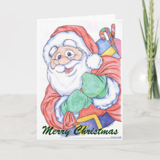 Weihnachtsmann-Weihnachtskarte Feiertagskarte