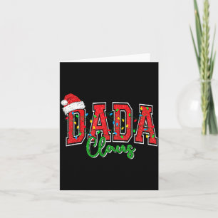 Weihnachtsmann-Weihnachtslicht-Pyjama-Familien-Mat Karte