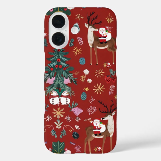 Weihnachtsmann, Weihnachtsmann, Weihnachten Case-Mate iPhone Hülle (Rückseite)
