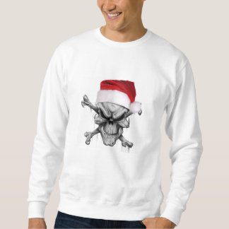 Weihnachtsmann-Weihnachtsschädel-Strickjacke Sweatshirt