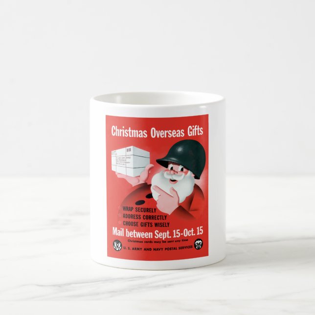 Weihnachtsmann - Weihnachtsüberseegeschenke Tasse (Mittel)