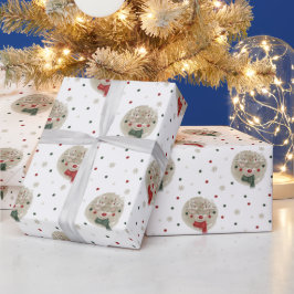 Weihnachtsmann - weiß geschenkpapier