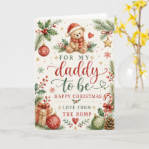 Weihnachtsmann werdender Daddy Wasserfarbe Teddybä