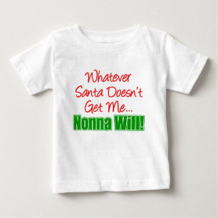 Weihnachtsmann will nicht baby t-shirt