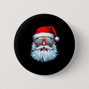 Weihnachtsmann Xmas Frohe Weihnachten Navidad Wint Button