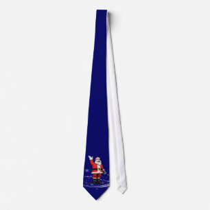 Weihnachtsmann zu blauen Weihnachten Krawatte