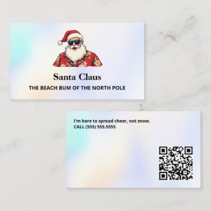 Weihnachtsmann zu vermieten QR Telefonnummerkarte