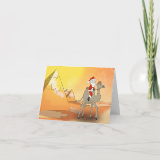 WeihnachtsmannGlückwunschkarte in Ägypten Feiertagskarte