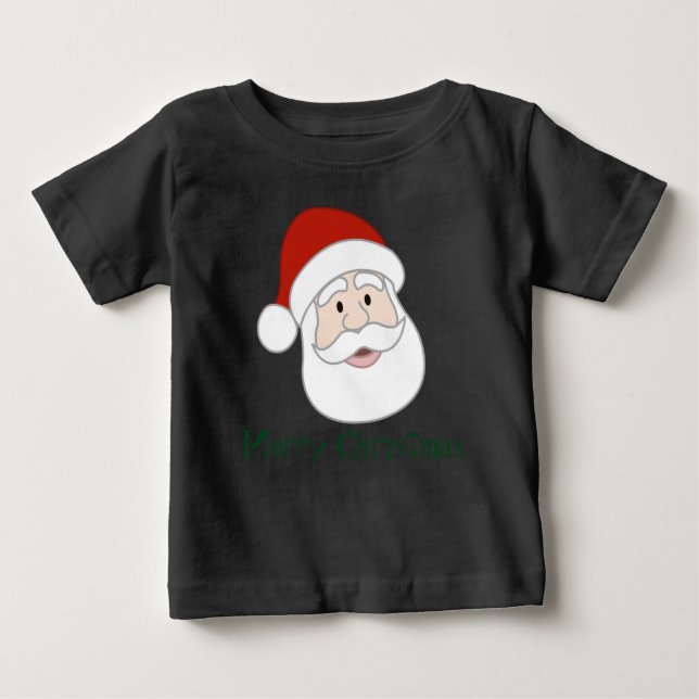 Weihnachtsmannillustration u. -text baby t-shirt (Vorderseite)