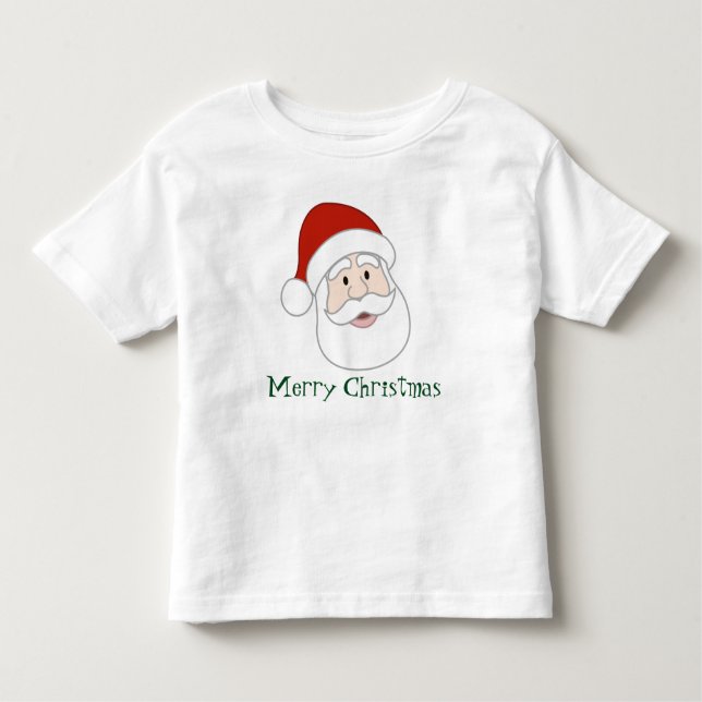 Weihnachtsmannillustration u. -text kleinkind t-shirt (Vorderseite)