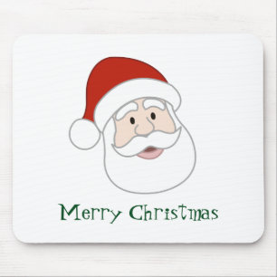 Weihnachtsmannillustration u. -text mousepad