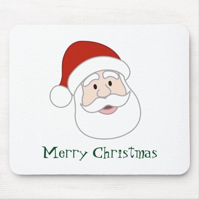 Weihnachtsmannillustration u. -text mousepad (Vorne)