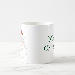 Weihnachtsmannillustration u. -text tasse