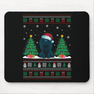 Weihnachtsmannmütze Afador Dog Weihnachtsbaum Leuc Mousepad