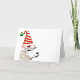 Weihnachtsmannmütze ALPACA CHRISTMAS GREETCARDS Dankeskarte
