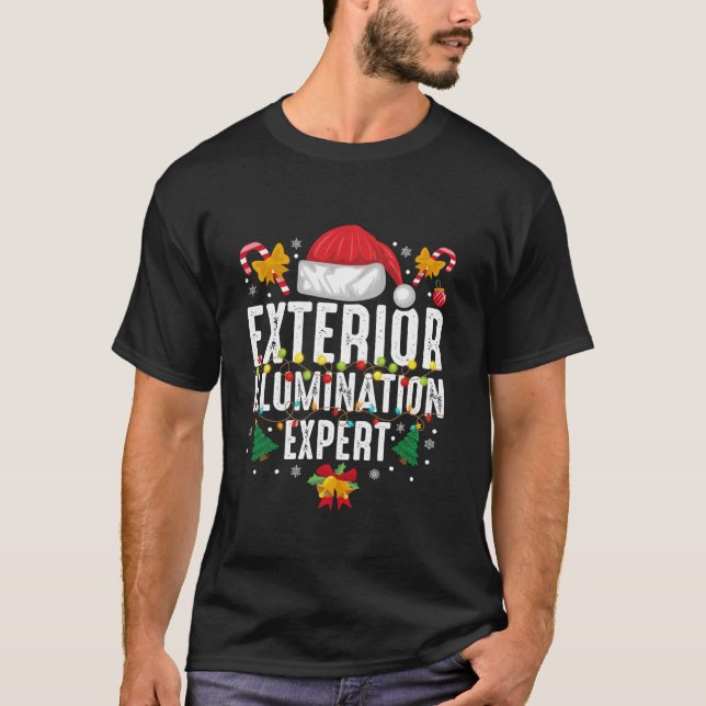 Weihnachtsmannmütze Außenbeleuchtung Weihnachten N T-Shirt (Vorderseite)
