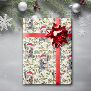 Weihnachtsmannmütze Australian Cattle Dog Christma Geschenkpapier