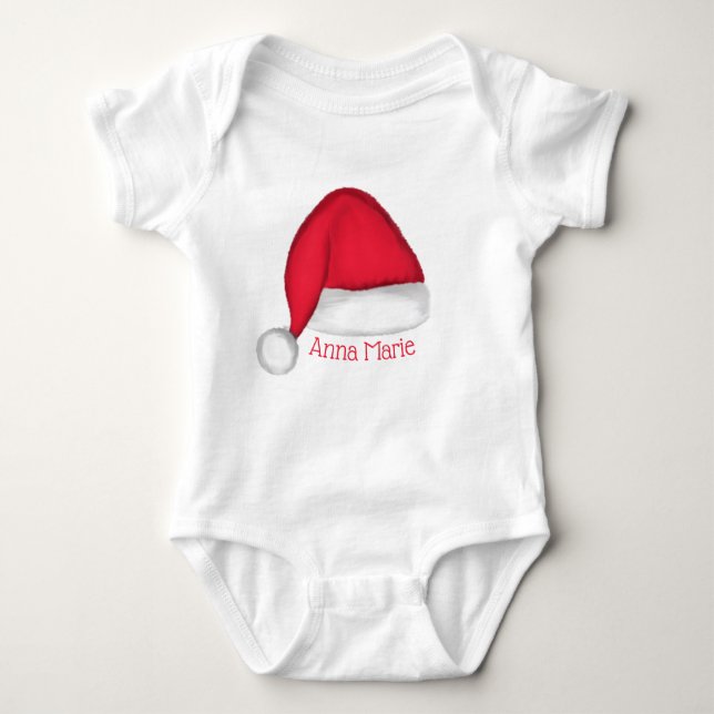 Weihnachtsmannmütze Baby T Shirt (Vorderseite)