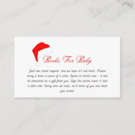 Weihnachtsmannmütze Babydusche Buchungsanfrage Begleitkarte