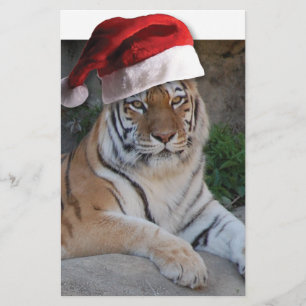 Weihnachtsmannmütze Bengalisch Tiger Briefpapier