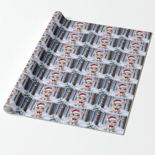 Weihnachtsmannmütze Bunny Wrapping Paper Geschenkpapier