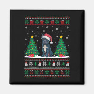 Weihnachtsmannmütze Cane Corso Dog Weihnachtsbauml Magnet