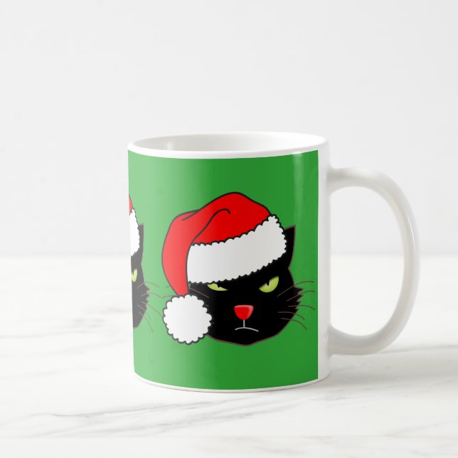 Weihnachtsmannmütze Cat Tasse (Rechts)
