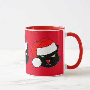 Weihnachtsmannmütze Cat Tasse
