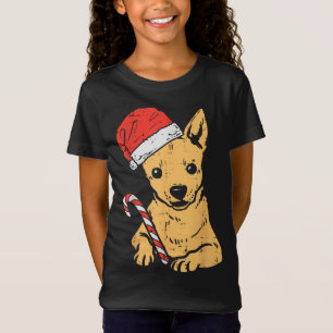 Weihnachtsmannmütze Chihuahua Chiwawa Dog Weihnach T-Shirt