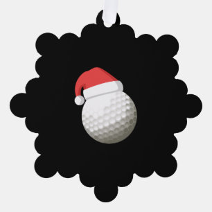 Weihnachtsmannmütze Christmas Golf Ornament Karte