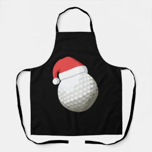 Weihnachtsmannmütze Christmas Golf Schürze