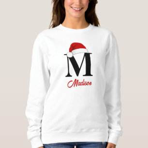 Weihnachtsmannmütze Custom Monogram Family Weihnac Sweatshirt