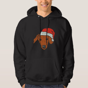 Weihnachtsmannmütze Dackel Pjs Weihnachts Weihnach Hoodie