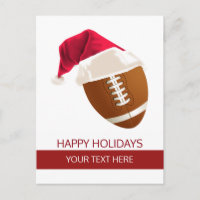 Weihnachtsmannmütze des Weihnachtsfußballballs Pos