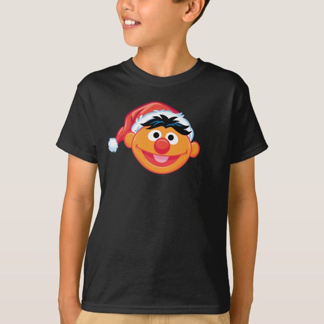 Weihnachtsmannmütze Ernie T-Shirt (Vorderseite)