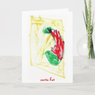 Weihnachtsmannmütze Feiertagskarte