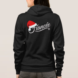Weihnachtsmannmütze Fiancée Sweat Shirt schwarz