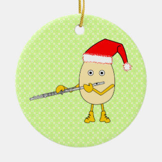 Weihnachtsmannmütze Flute Egghead Keramik Ornament