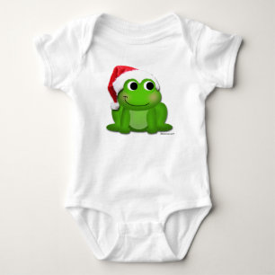 Weihnachtsmannmütze Froggy Christmas Säugling Stra Baby Strampler