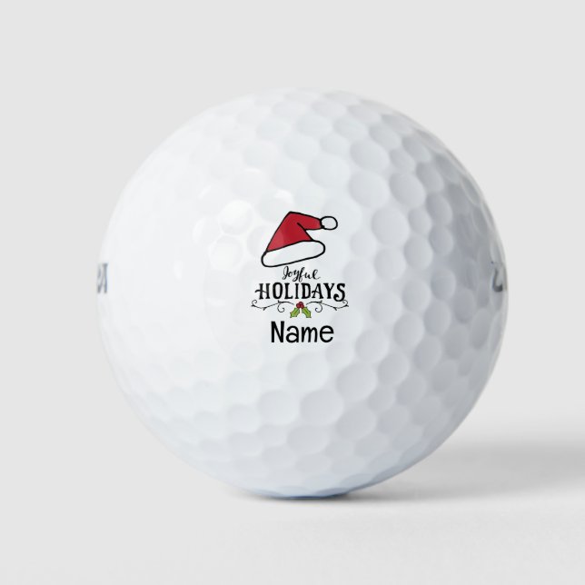 Weihnachtsmannmütze für Freudenurlaub Golfball (Vorderseite)
