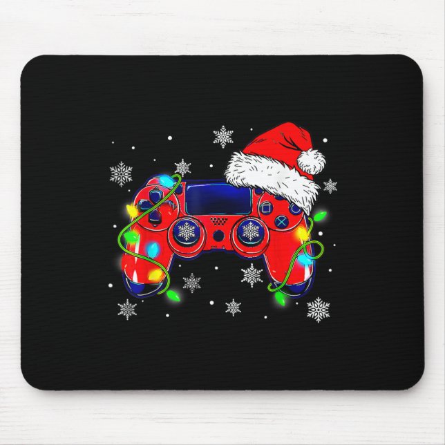 Weihnachtsmannmütze Gamer Bo Mousepad (Vorne)