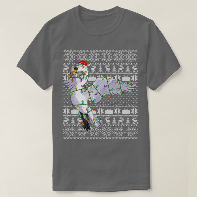 Weihnachtsmannmütze Gänsebird Lover Ugly Snow Gäns T-Shirt (Design vorne)